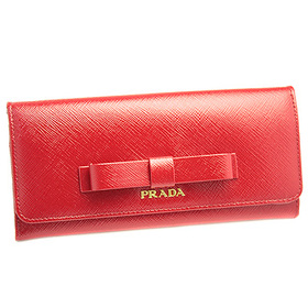 PRADA プラダ 財布 コピー 1M1132 SAF/VERNIC FIOCCO サフィアーノベルニッチフィオッコ 長財布 ROSSO レッド